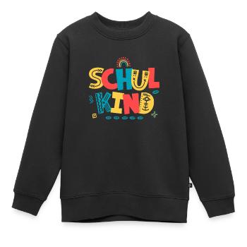 Schulkind - Kinder Premium Organic Sweatshirt - Schwarz - Vorne - AI Model Kid Female (0cm)