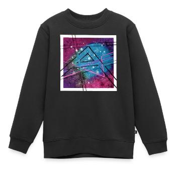 Art abstrait - Sweat Premium enfant bio - noir - Devant - AI Model Kid Female (0cm)