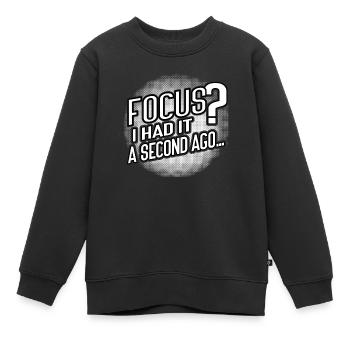Foyer? Disparu en 3...2...Oups. - Sweat Premium enfant bio - noir - Devant - AI Model Kid Female (0cm)