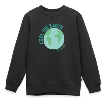 Rafraîchir la Terre - Pas l’ambiance - Sweat Premium enfant bio - noir - Devant - AI Model Kid Female (0cm)