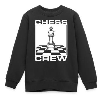 Club d’échecs - Sweat Premium enfant bio - noir - Devant - AI Model Kid Female (0cm)