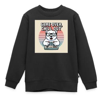 Panda Gaming Chill Out T-Shirt - Sweat Premium enfant bio - noir - Devant - AI Model Kid Female (0cm)
