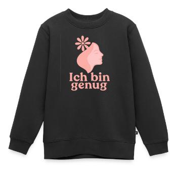Prendre soin de soi - Sweat Premium enfant bio - noir - Devant - AI Model Kid Female (0cm)