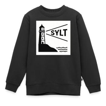 Sylt - Kinder Premium Organic Sweatshirt - Schwarz - Vorne - AI Model Kid Female (0cm)