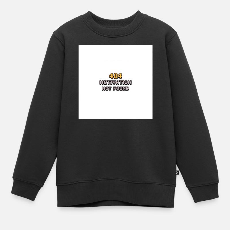 404 Motivation Introuvable - Sweat Premium enfant bio - noir