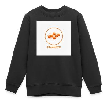 TeamBTC Blockchain Cubes - Kinder Premium Organic Sweatshirt - Schwarz - Vorne - AI Model Kid Female (0cm)