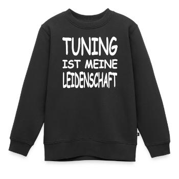 Tuning - Kinder Premium Organic Sweatshirt - Schwarz - Vorne - AI Model Kid Female (0cm)