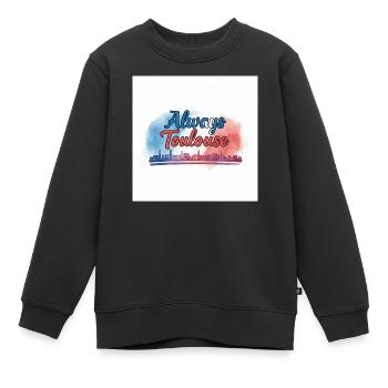 Always Toulouse - Kinder Premium Organic Sweatshirt - Schwarz - Vorne - AI Model Kid Female (0cm)