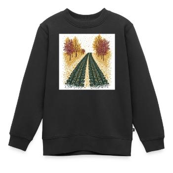 Polka Dot Tire Tracks - Kinder Premium Organic Sweatshirt - Schwarz - Vorne - AI Model Kid Female (0cm)