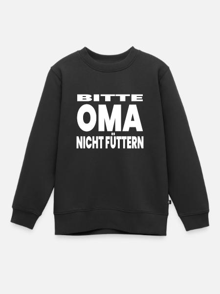 Oma - Kinder Premium Organic Sweatshirt - Schwarz