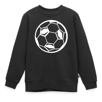 Fussball Ball Soccer - Kinder Premium Organic Sweatshirt - Schwarz - Vorne - AI Model Kid Female (0cm)