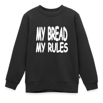 Pain - Sweat Premium enfant bio - noir - Devant - AI Model Kid Female (0cm)