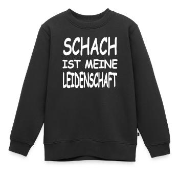 Schach - Kinder Premium Organic Sweatshirt - Schwarz - Vorne - AI Model Kid Female (0cm)