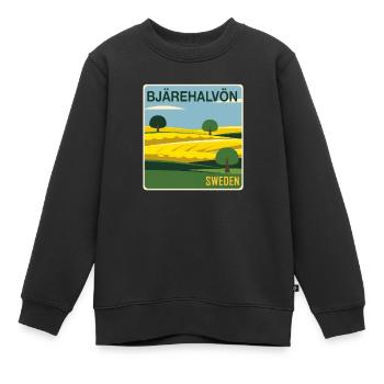 Bjärehalvön Campagne suédoise - Sweat Premium enfant bio - noir - Devant - AI Model Kid Female (0cm)