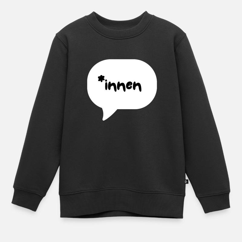 *innen - Kinder Premium Organic Sweatshirt - Schwarz