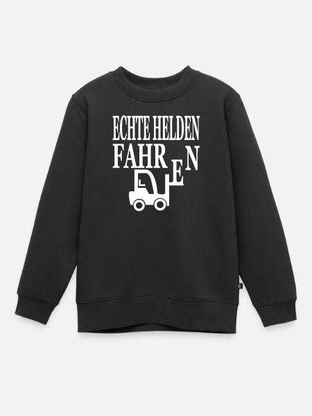 Gabelstapler - Kinder Premium Organic Sweatshirt - Schwarz