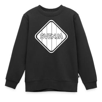 Vor - Kinder Premium Organic Sweatshirt - Schwarz - Vorne - AI Model Kid Female (0cm)