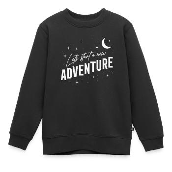 Vanlife - - Entamons une nouvelle aventure - Sweat Premium enfant bio - noir - Devant - AI Model Kid Female (0cm)