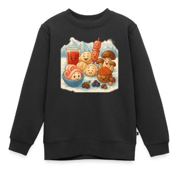 Weiter Norden - Kinder Premium Organic Sweatshirt - Schwarz - Vorne - AI Model Kid Female (0cm)