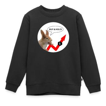 Achat et Conservation de Chemises Financières - Sweat Premium enfant bio - noir - Devant - AI Model Kid Female (0cm)
