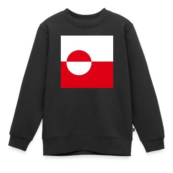 Groenland - Sweat Premium enfant bio - noir - Devant - AI Model Kid Female (0cm)