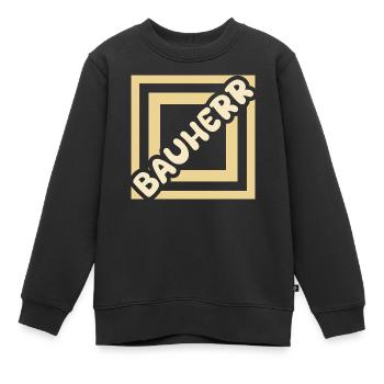 Créateur d’offres d’emploi - Sweat Premium enfant bio - noir - Devant - AI Model Kid Female (0cm)