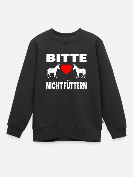 Esel - Kinder Premium Organic Sweatshirt - Schwarz