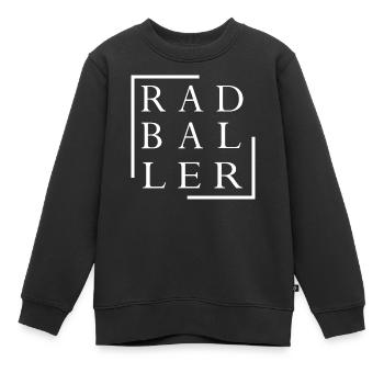 Radball, Radballer, Hallenradsport - Kinder Premium Organic Sweatshirt - Schwarz - Vorne - AI Model Kid Female (0cm)