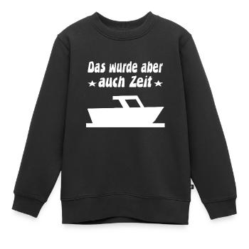 Motorboot - Kinder Premium Organic Sweatshirt - Schwarz - Vorne - AI Model Kid Female (0cm)