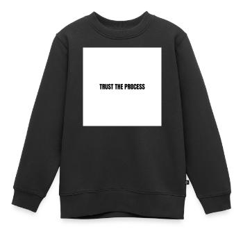 Fiez-vous au processus - Sweat Premium enfant bio - noir - Devant - AI Model Kid Female (0cm)