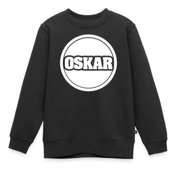 Oskar als Legendaer - Kinder Premium Organic Sweatshirt - Schwarz - Vorne - AI Model Kid Female (0cm)