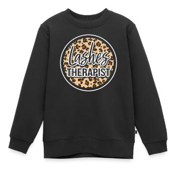 Cosmeticienne maquillage cosmétique - Sweat Premium enfant bio - noir - Devant - AI Model Kid Female (0cm)