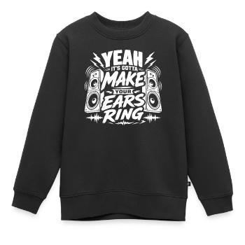 Musik, die den Festival-Moment unvergesslich macht - Kinder Premium Organic Sweatshirt - Schwarz - Vorne - AI Model Kid Female (0cm)