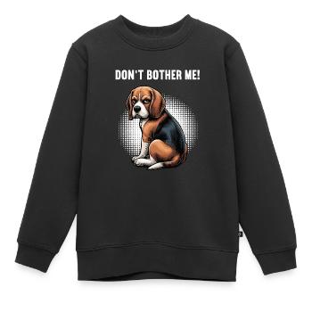 Ne me dérange pas Propriétaire de Beagle Beagle Holder de Beagle - Sweat Premium enfant bio - noir - Devant - AI Model Kid Female (0cm)