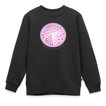 Vom Herzen isoliert – Mikrobiologische Petrischale - Kinder Premium Organic Sweatshirt - Schwarz - Vorne - AI Model Kid Female (0cm)