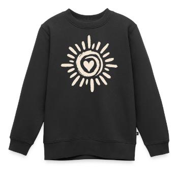 Sonnenherz - Kinder Premium Organic Sweatshirt - Schwarz - Vorne - AI Model Kid Female (0cm)