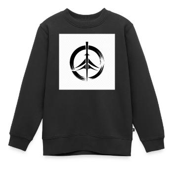 Cercle Zen du Japon - Sweat Premium enfant bio - noir - Devant - AI Model Kid Female (0cm)