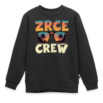 Zrce Party Crew - Kinder Premium Organic Sweatshirt - Schwarz - Vorne - AI Model Kid Female (0cm)