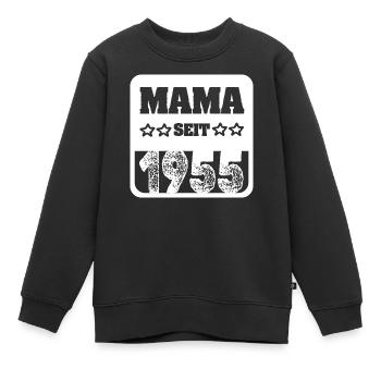 Baby 1955 - Kinder Premium Organic Sweatshirt - Schwarz - Vorne - AI Model Kid Female (0cm)