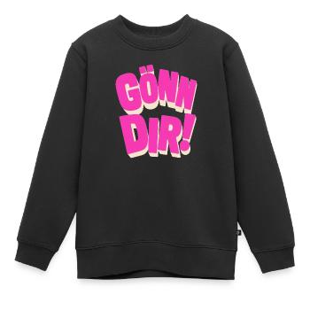 Fais-toi plaisir ! - Sweat Premium enfant bio - noir - Devant - AI Model Kid Female (0cm)