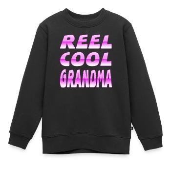 Oma - Kinder Premium Organic Sweatshirt - Schwarz - Vorne - AI Model Kid Female (0cm)