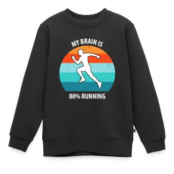 Floorball Unihockey Feldhockey Hallenhockey - Kinder Premium Organic Sweatshirt - Schwarz - Vorne - AI Model Kid Female (0cm)