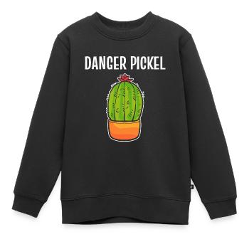 Gefahr Pickel Tanzchoreograf Geschenk - Kinder Premium Organic Sweatshirt - Schwarz - Vorne - AI Model Kid Female (0cm)