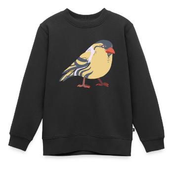Verdier - Sweat Premium enfant bio - noir - Devant - AI Model Kid Female (0cm)