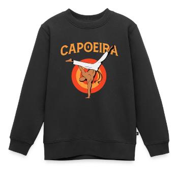 Capoeira brésilienne - Sweat Premium enfant bio - noir - Devant - AI Model Kid Female (0cm)