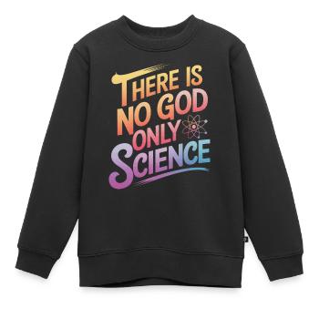 Athéisme, athée, anti-religion, agnostique - Sweat Premium enfant bio - noir - Devant - AI Model Kid Female (0cm)
