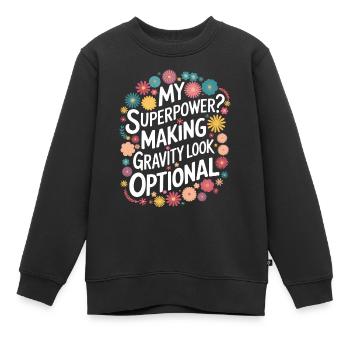 Turnen Turner Gymnastik - Kinder Premium Organic Sweatshirt - Schwarz - Vorne - AI Model Kid Female (0cm)