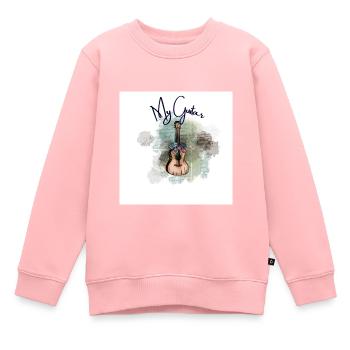 my guitar - Sweat Premium enfant bio - rose - Devant - AI Model Kid Female (0cm)
