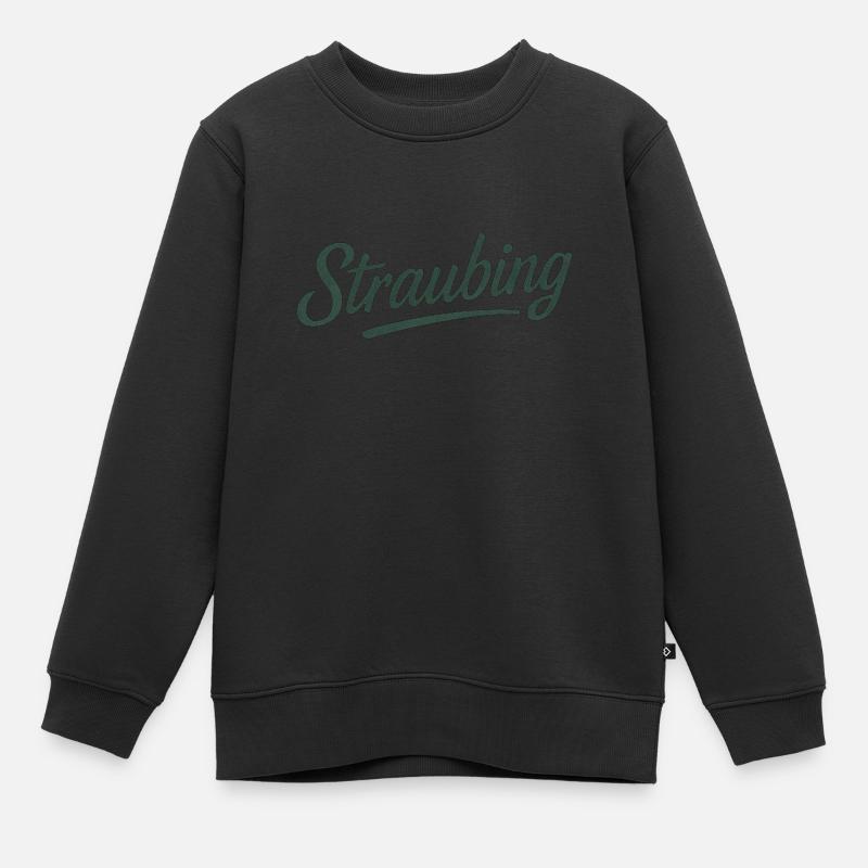 Straubing - Kinder Premium Organic Sweatshirt - Schwarz