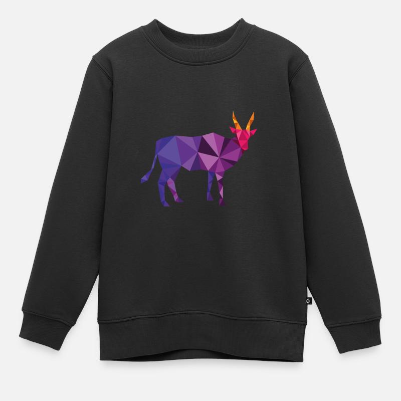 taureau - Sweat Premium enfant bio - noir